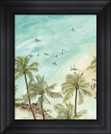Framed Surfers from Afar Print