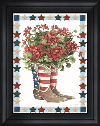 Framed Patriotic Boots Print
