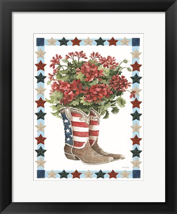 Framed Patriotic Boots Print