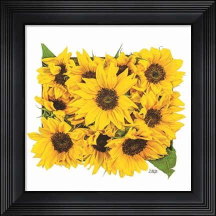 Framed Sunflower Bouquet Print