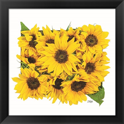 Framed Sunflower Bouquet Print