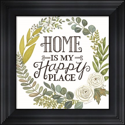 Framed Home Is My Happy Place Print