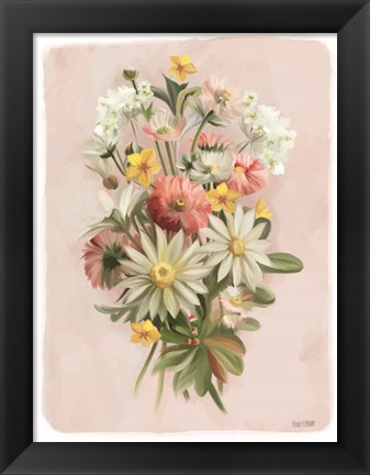 Framed Summer Wildflower Bouquet Print