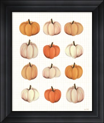 Framed Lots of Pumpkins Print