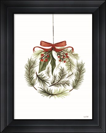 Framed Evergreen Ornament I Print