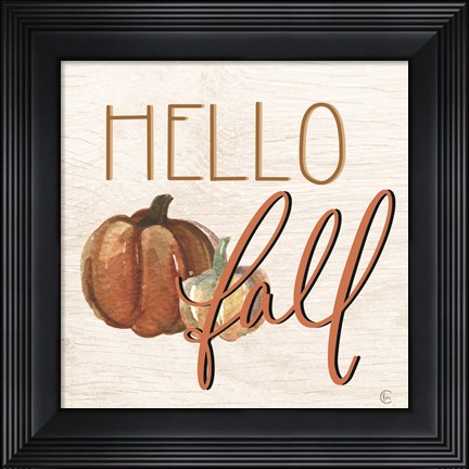 Framed Hello Fall Print