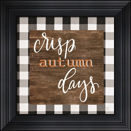 Framed Crisp Autumn Days Print