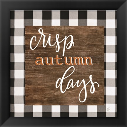 Framed Crisp Autumn Days Print