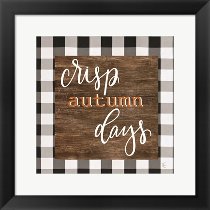 Framed Crisp Autumn Days Print