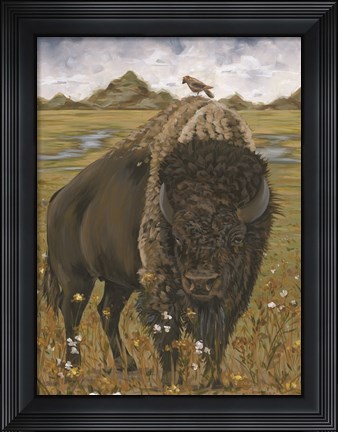 Framed Bison Print