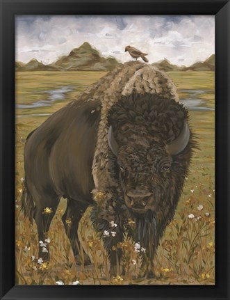 Framed Bison Print