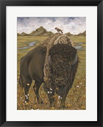 Framed Bison Print