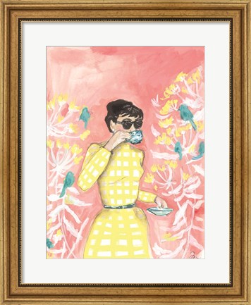 Framed Coffee in the Aviary Print