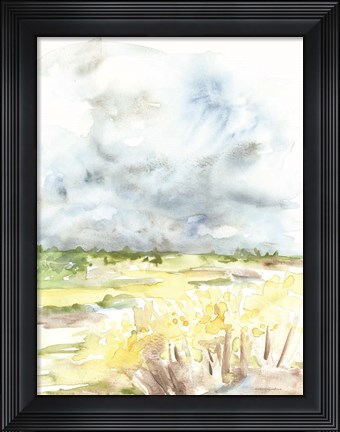 Framed Wheat Field Print
