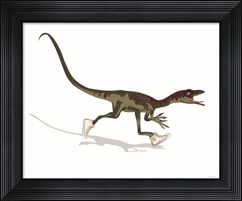 Framed Dino Dunk Print