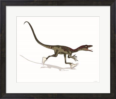 Framed Dino Dunk Print