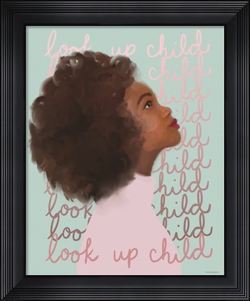 Framed Look Up Child Print