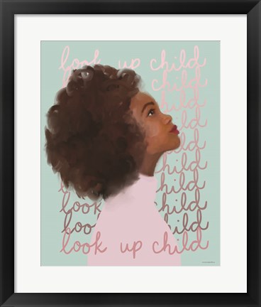 Framed Look Up Child Print