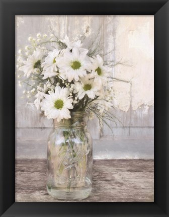 Framed Farmhouse Floral I Print