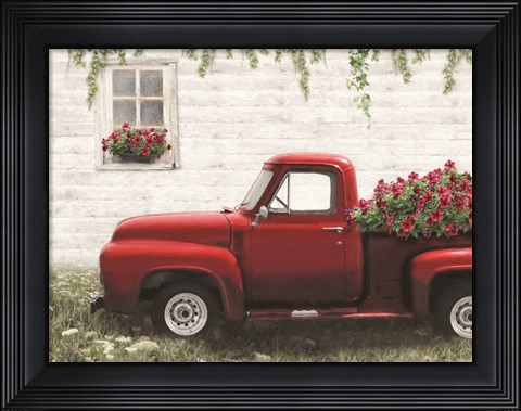 Framed Cottage Flower Delivery Print