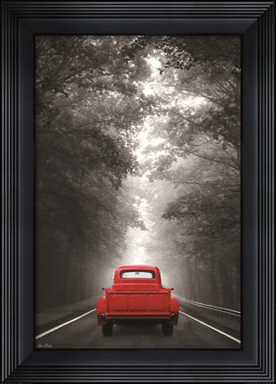 Framed Just Drive Print
