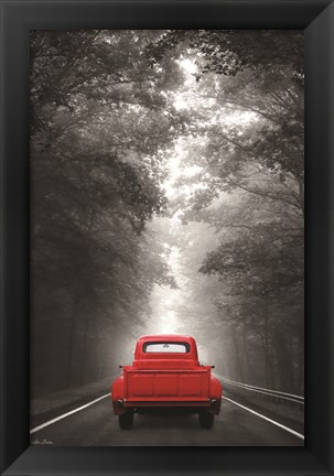 Framed Just Drive Print