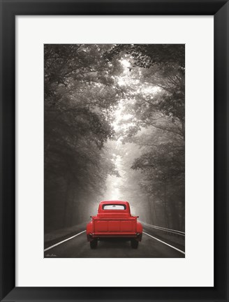 Framed Just Drive Print