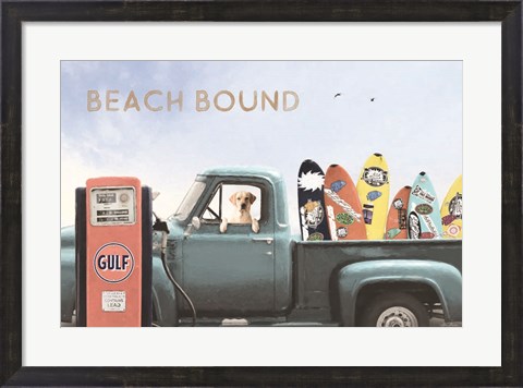 Framed Beach Bound Print