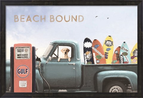 Framed Beach Bound Print