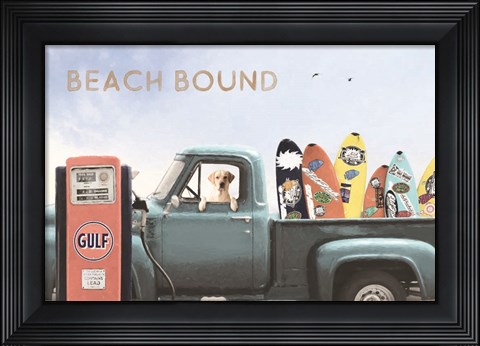 Framed Beach Bound Print