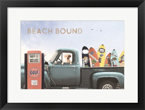 Framed Beach Bound Print