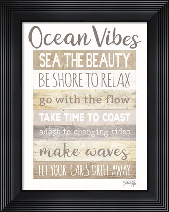 Framed Ocean Vibes Print