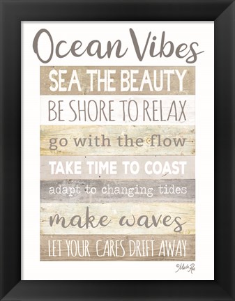 Framed Ocean Vibes Print