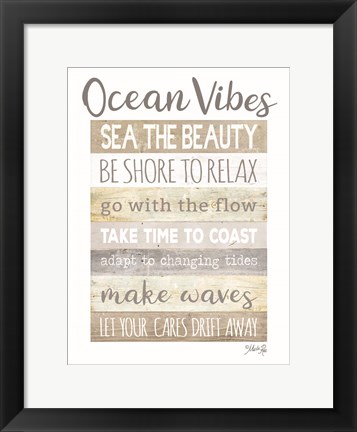 Framed Ocean Vibes Print