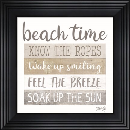 Framed Beach Time Print