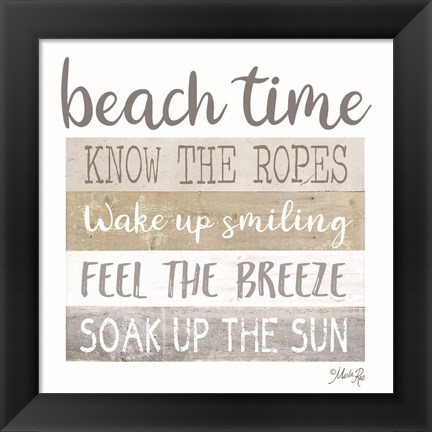 Framed Beach Time Print