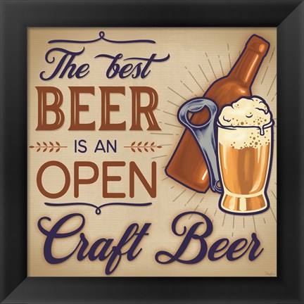 Framed Best Beer Print