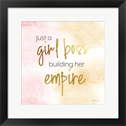 Framed Girl Boss Print