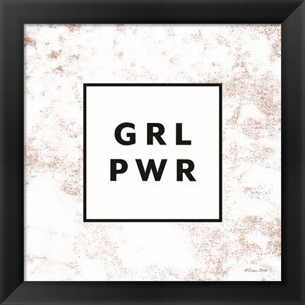 Framed GRL PWR Print