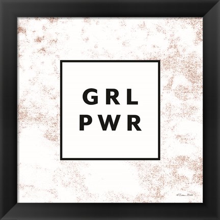 Framed GRL PWR Print