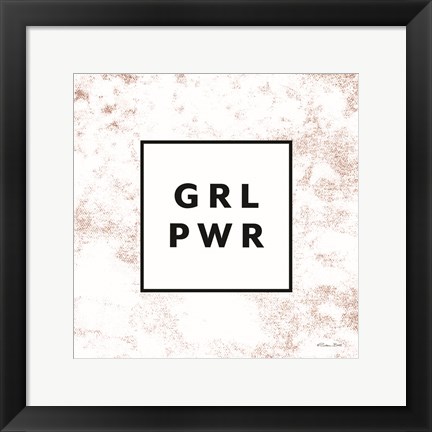 Framed GRL PWR Print