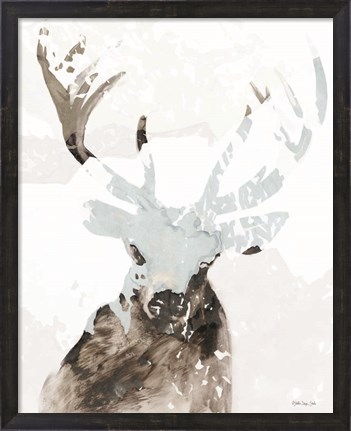 Framed Elk Impression 2 Print