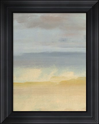 Framed Sand, Ocean and Sky Print