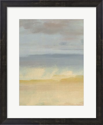 Framed Sand, Ocean and Sky Print