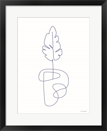 Framed One Line Botanical I Print