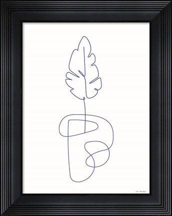 Framed One Line Botanical I Print