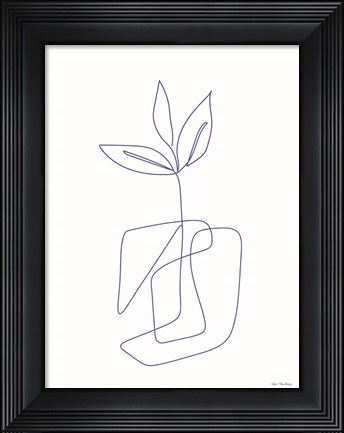 Framed One Line Botanical II Print