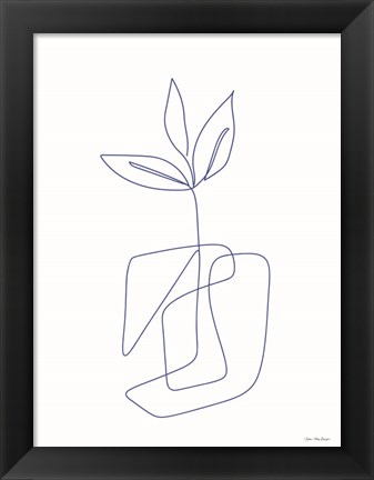 Framed One Line Botanical II Print