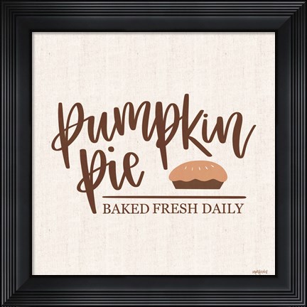 Framed Pumpkin Pie Print