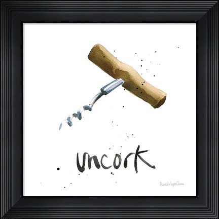Framed Pop the Cork VIII Print